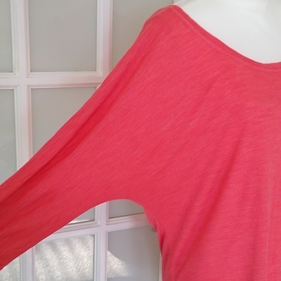Allen Allen Dolman Sleeve Tunic in Coral - Picture 6 of 12